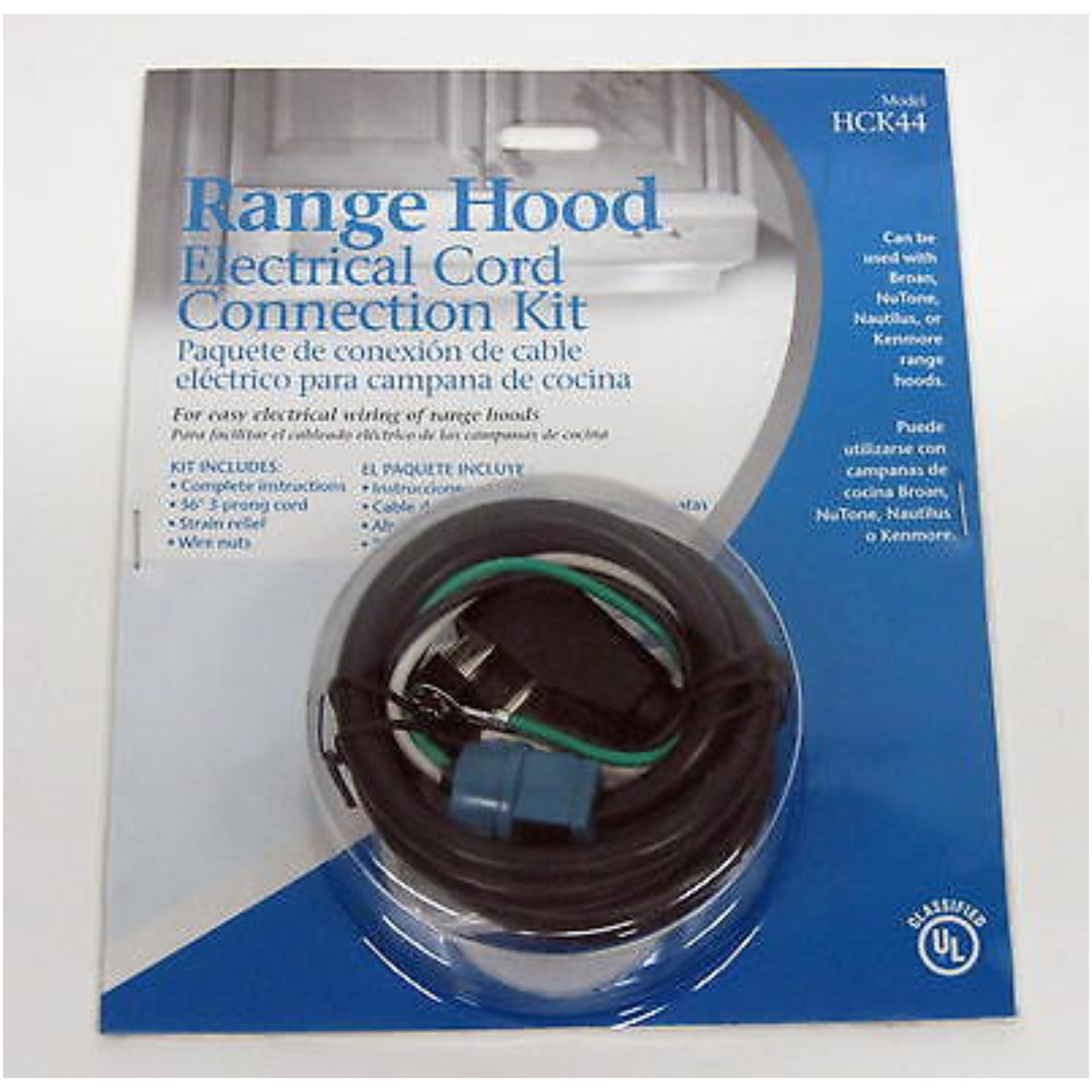 Power Cord Kit for Range Hoods