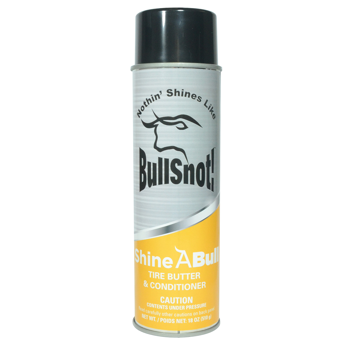 BullSnot ShineABull Tire Butter and Conditioner 10899003 - Silicone-Free Tire Dressing and Truck Wheel Shine Auto Detailing 18oz