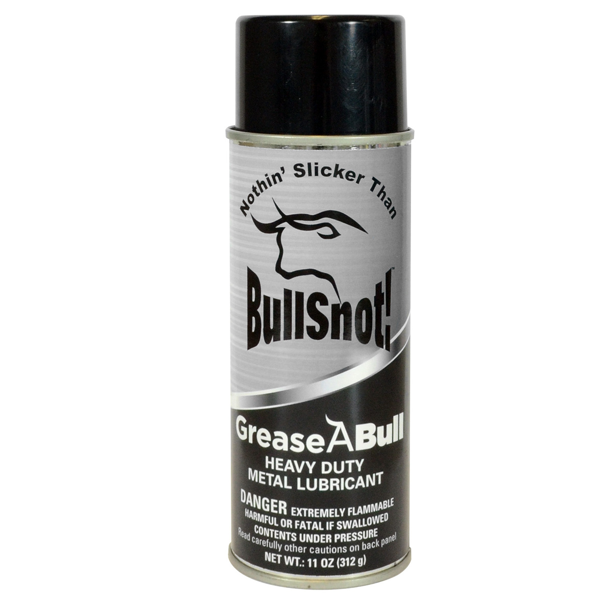 BullSnot 10899016 GreaseABull Spray Grease Metal Lubricant White Grease Spray Water-Resistant 11oz