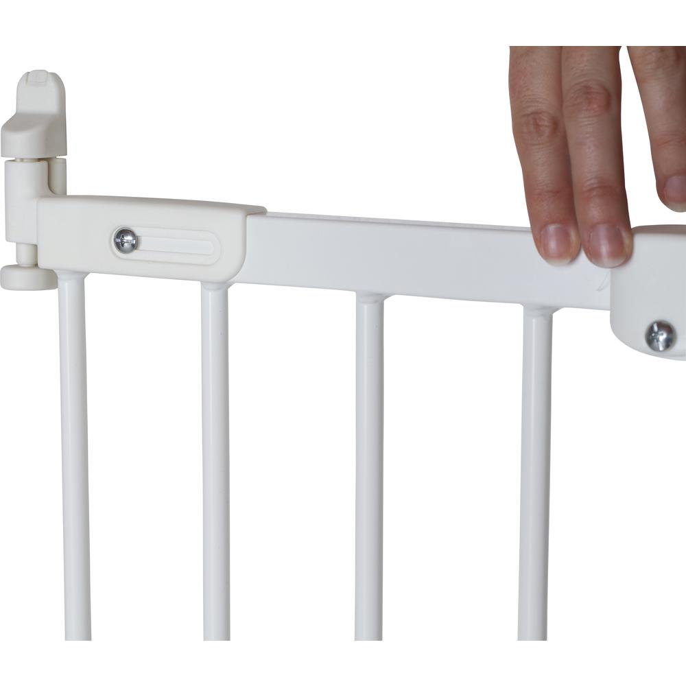Flexi Fit Angle Mount Safety Gate 26.4" - 41.5", White Metal