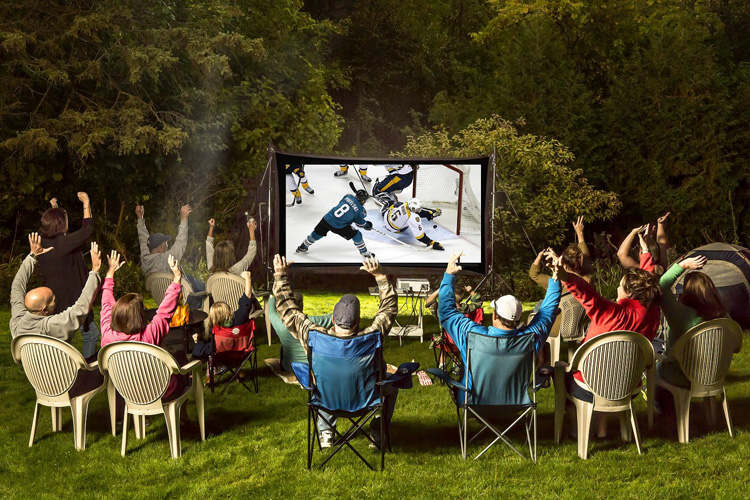 Backyard Theater Systems 15' Recreation Series w/Optoma 1020p Projector