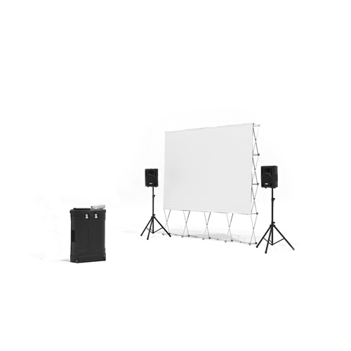 Backyard Theater Systems 12' QuikScreen Pro Series w/Optoma 1080p projector