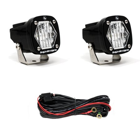 S1 WIDE CORNERING LED LIGHT WITH MOUNTING BRACKET PAIR