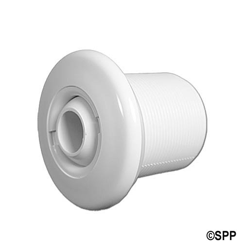 Wall Fitting Assembly, Jet, HydroAir Hydro-Jet, Extended Thread, White