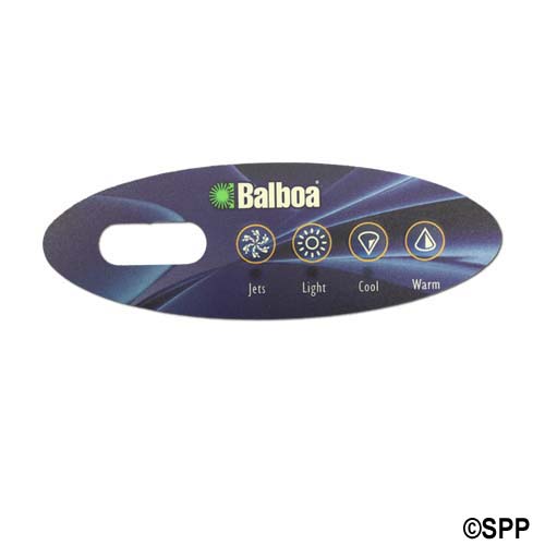 Overlay, Spaside, Balboa Icon10 VL200, Mini Oval, 4-Button, Jets-Light-Down-Up, For 53676