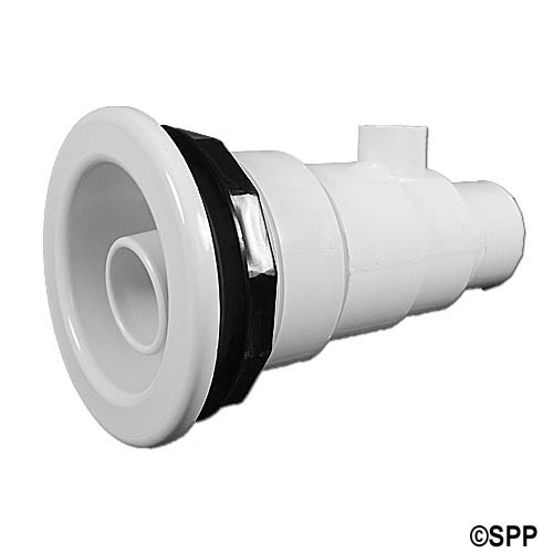 Jet Assembly, HydroAir Whirlpool, 1-1/2"Spg Water x 1/2"S Air, White