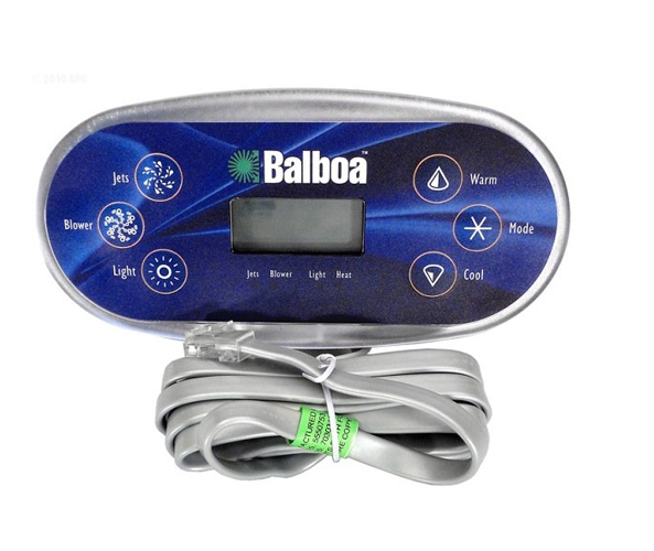 Spaside Control, Balboa VL600S, Oval, 6-Button, LCD, No Overlay