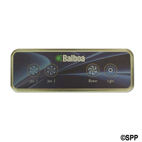 Spaside Control, Balboa Auxiliary, 4-Button, No Readout, Pump1-Pump2-Blower-Light