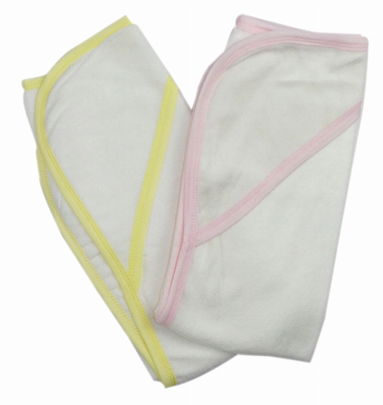 Bambini Infant Hooded Bath Towel (Pack of 2) - One Size Pink / Yellow3