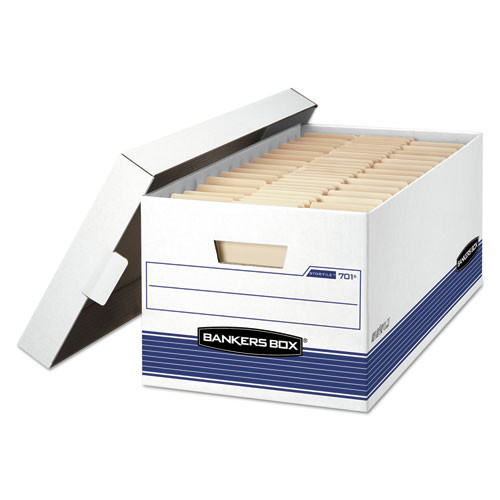 Bankers Box STOR/FILE File Storage Box - Internal Dimensions: 12" Width x 24" Depth x 10" Height - External Dimensions: 12.9" Wi