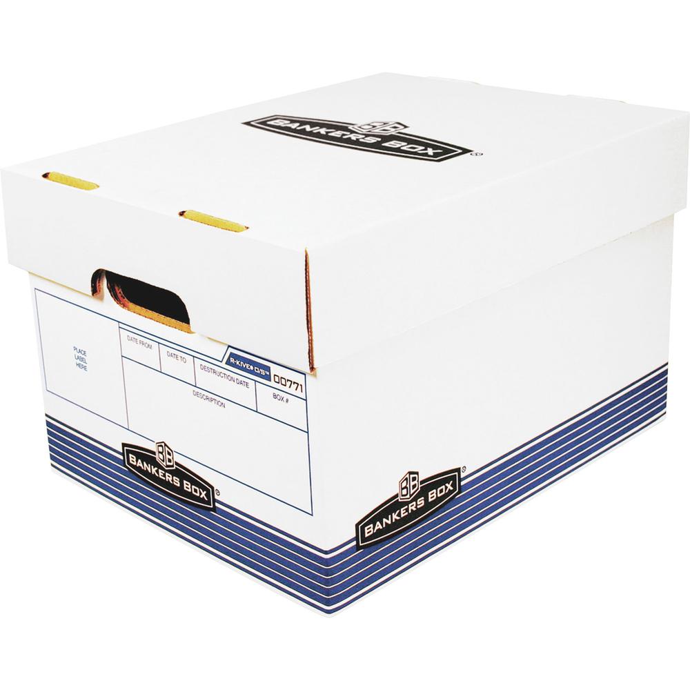 Bankers Box R-Kive Offsite File Storage Box - Internal Dimensions: 12" Width x 15" Depth x 10" Height - External Dimensions: 12