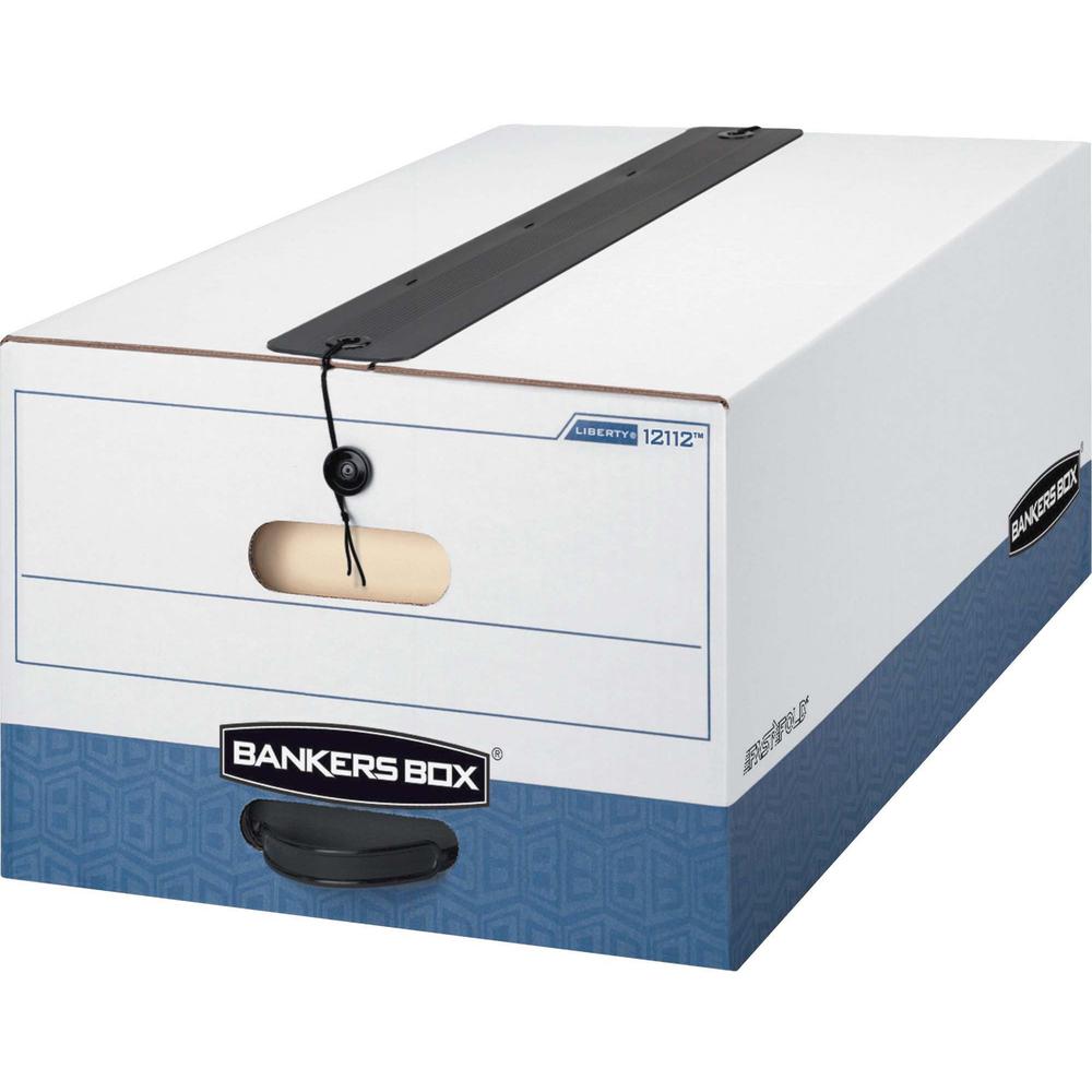 Bankers Box Liberty Plus File Storage Box - Internal Dimensions: 15" Width x 24" Depth x 10" Height - External Dimensions: 15.3"