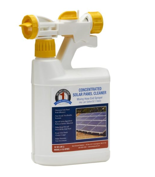 1 Shot Concentrated Solar Panel Cleaner with Mixing Hose End Sprayer