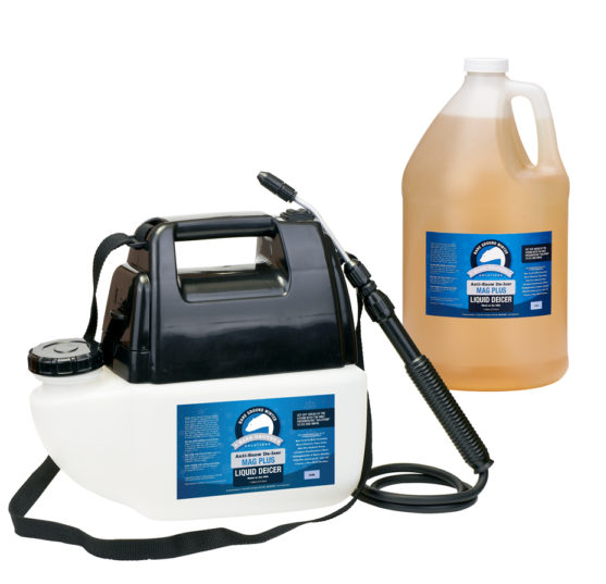 Battery Mag Plus powered sprayer w/ 1 gallon of liquid deicer