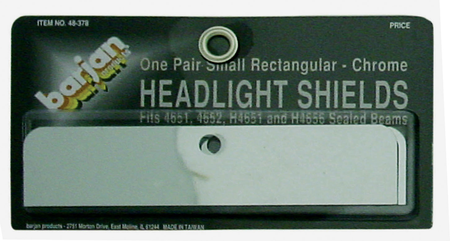 HEADLIGHT SHIELDS SM RECT 1/PR