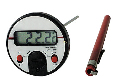 Dig Thermometer-Plastic W/Pocket Clip