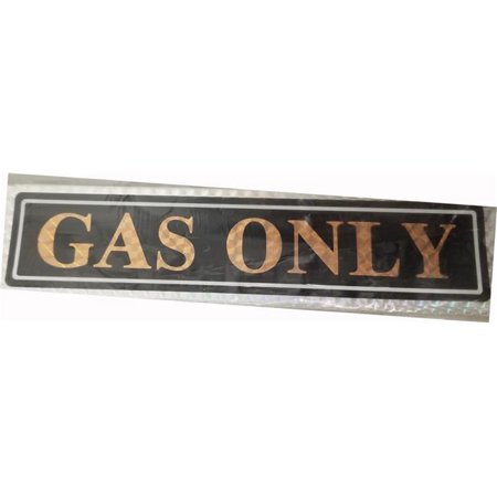 Gas Only Gold Truck Sign 12/Pk