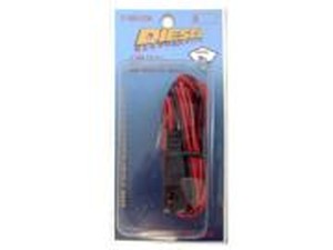 Diesel 5' 2-Pin Standard (Square) Power Cord With 2 Amp In Line Fuse Holder