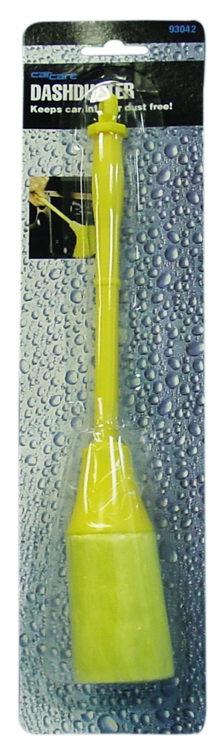 CAR CARE DASH DUSTER IN YELLOW - CARDED