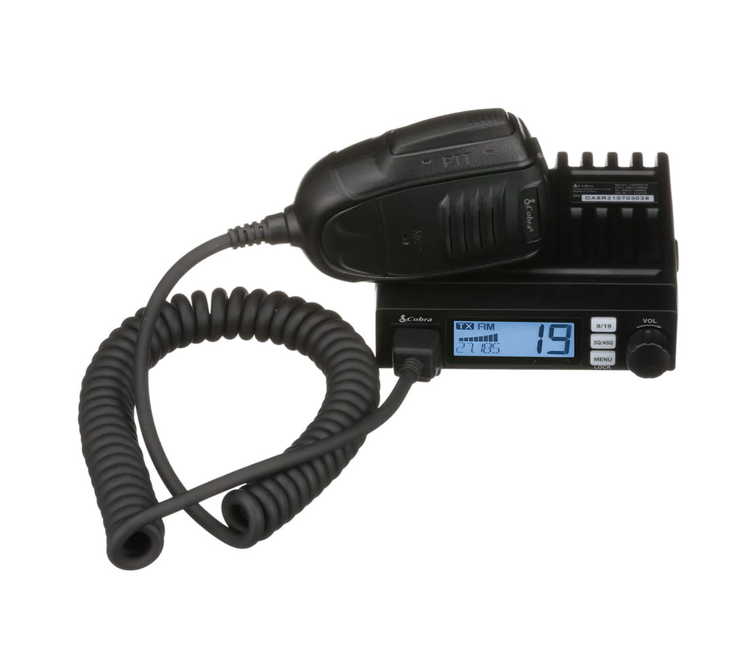 COBRA - 19MINI ULTRA-COMPACT 40 CHANNEL CB RADIO WITH HANDS FREE OPERATION