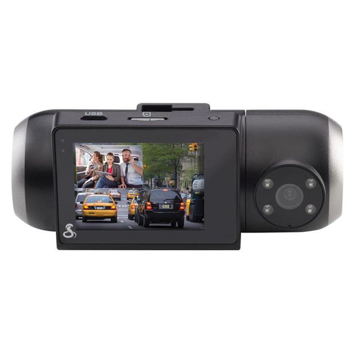 COBRA - SC201 DUAL VIEW FULL 1080P HD DASH CAM WITH REAL-TIME DRIVER ALERTS