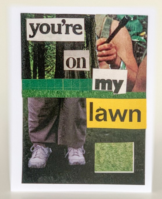 Anytime Greeting Card (Pack of 6) - You're On My Lawn