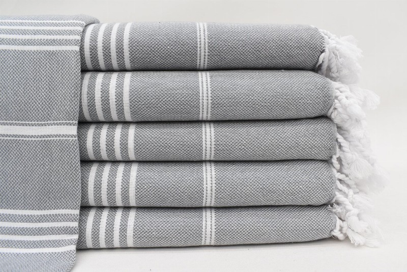 Turkish Towel - GrayMonaco