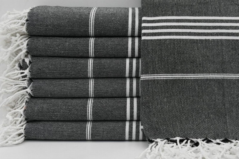 Turkish Towel - BlackMonaco