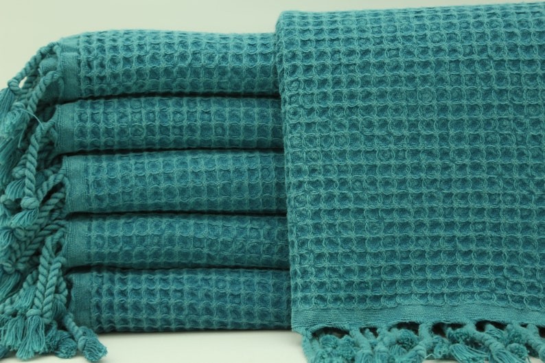 Turkish Towel - Dark GreenWaffle