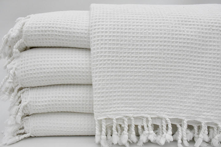 Waffle XL Bed Spread - White