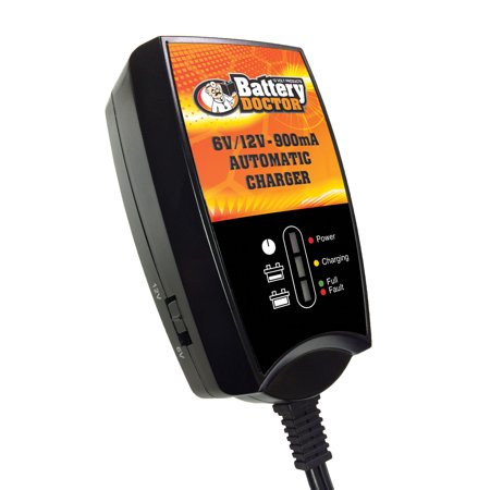 BATTERY DOC 6/12 VOLT FULLY AUTOMATIC 900 mA SMART CHARGER-CEC CERTIFIED