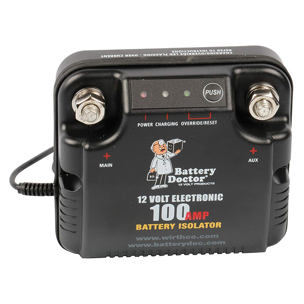 BATTERY DOC BATTERY ISOLATOR- 12V / 75 AMP / 100 AMP PEAK