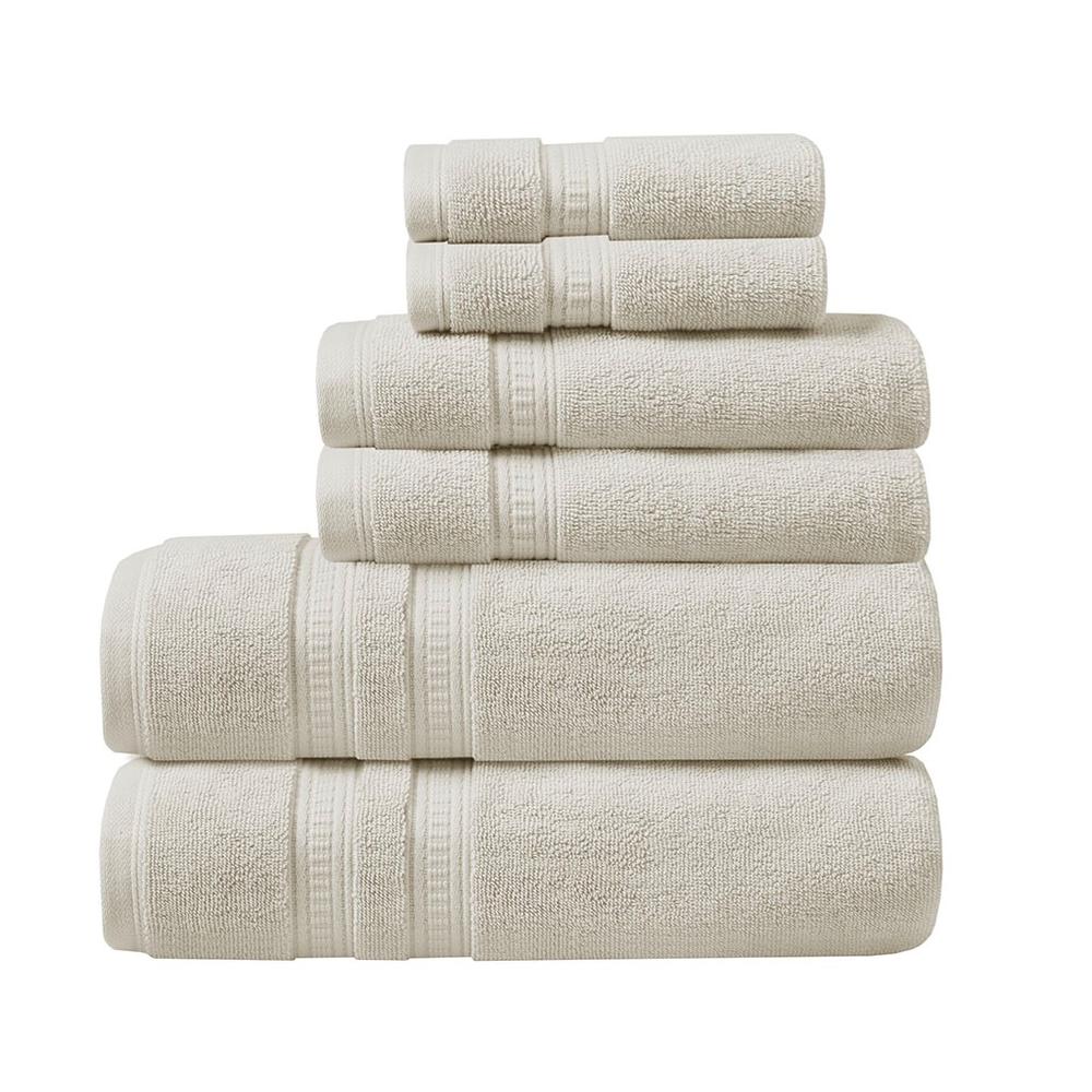 100% Cotton Feather Soft Towel 6PC Set, BR73-2436