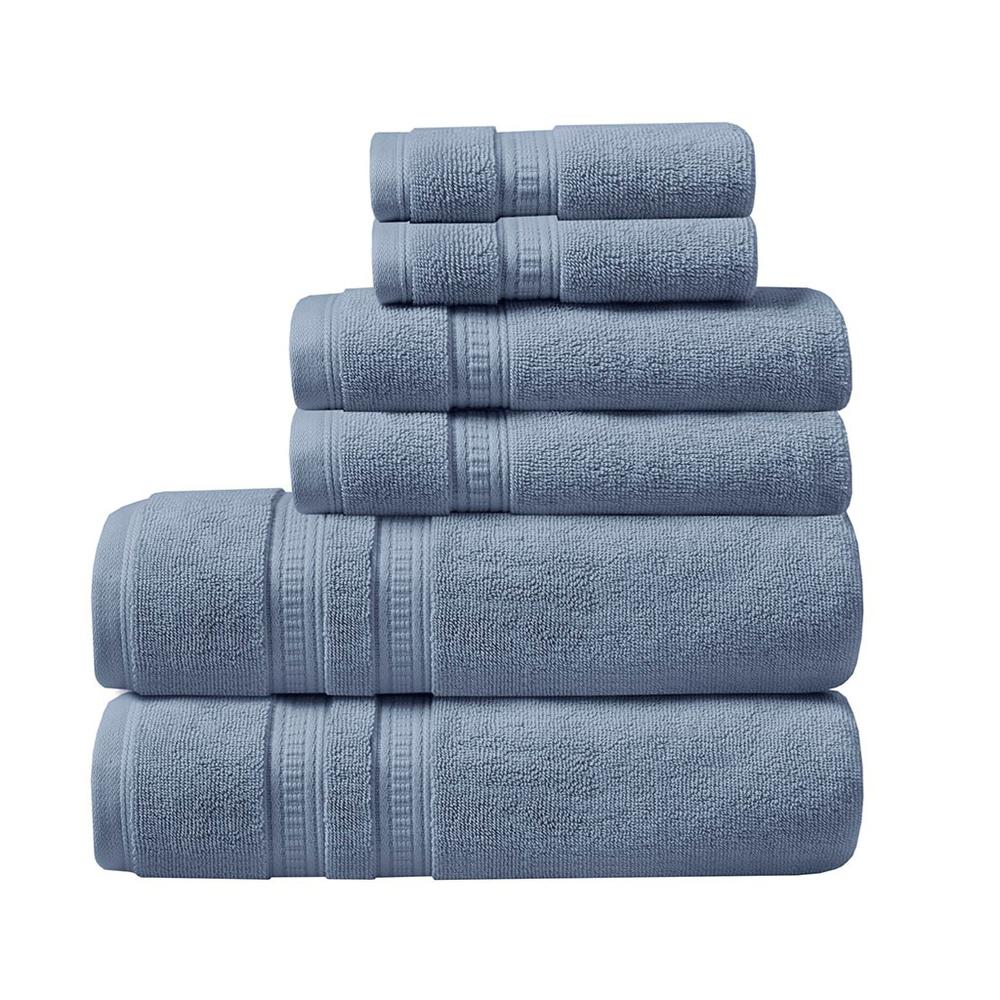 100% Cotton Feather Soft Towel 6PC Set, BR73-2438