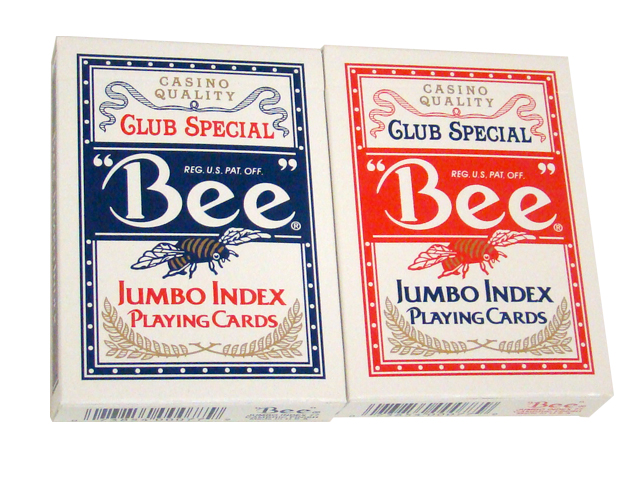 Bee No. 92 Diamond Back Club Special Red/Blue Decks - Jumbo