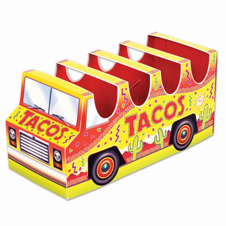 3-D Centerpiece - Multi-Color Fiesta/Cinco de Mayo 3-D Taco Truck