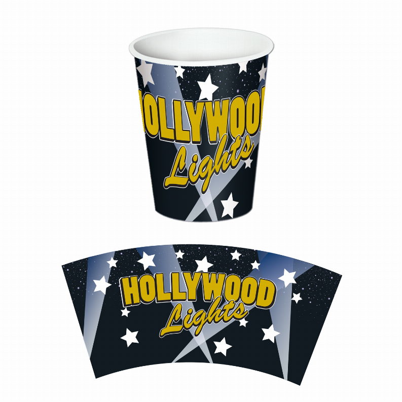 Beverage Cups for Parties & Occasions - 9 OzAwards NightHollywood Lights