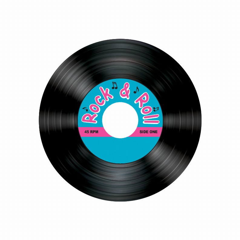 Coasters (Multiple Designs Available) - 3.25 in50's/Rock & RollRock & Roll Record Coasters