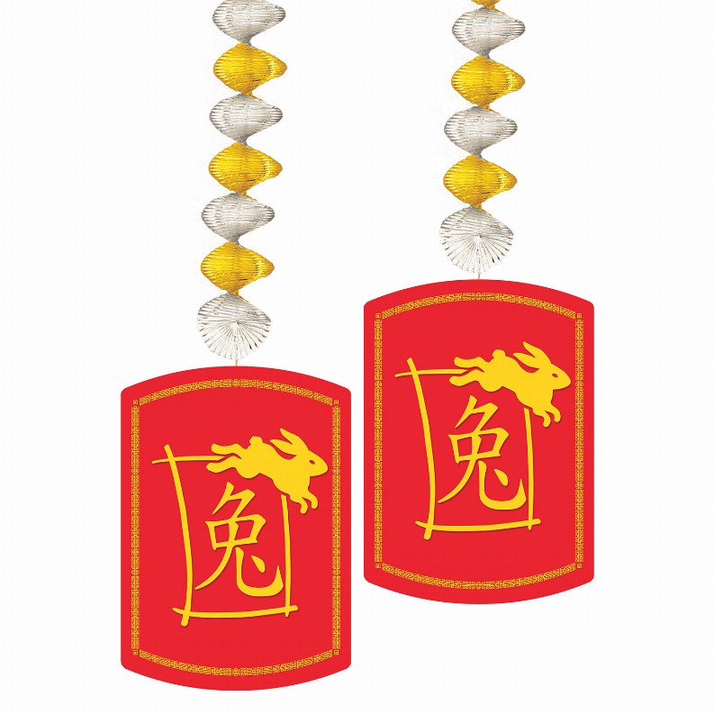 Danglers for Parties & Occasions - 30 inChinese New Year2023 Year Of The Rabbit