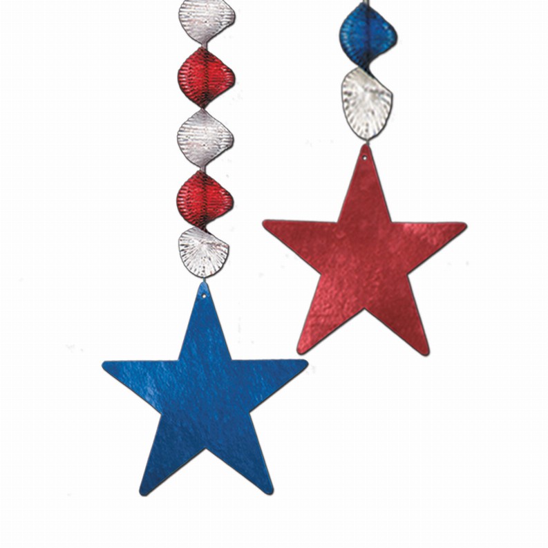 Danglers for Parties & Occasions - 30 inPatrioticFoil Star