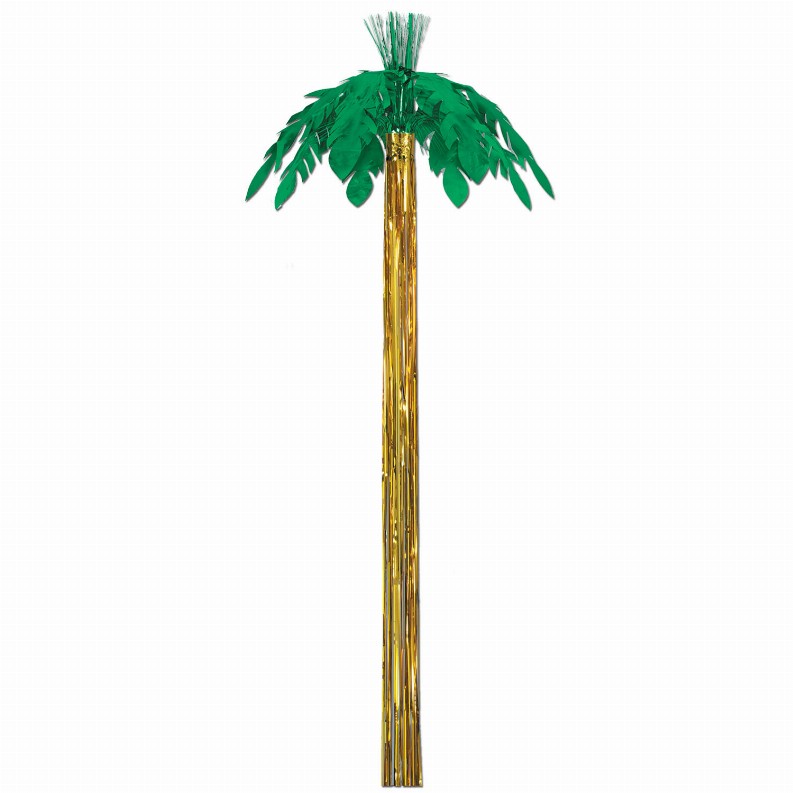 Metallic Themed Decorations  - Luau Metallic Palm Tree