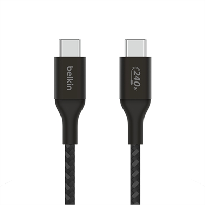 240w Braided C C Cable 2M BLK