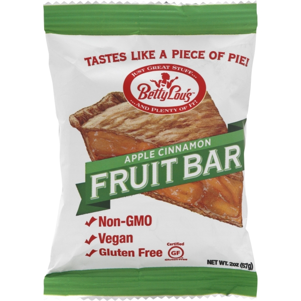 Betty Lou's Apple Cinnamon Fruit Bars (12x2 Oz)