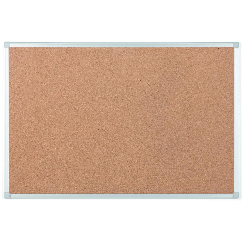 Bi-silque Ayda Cork Bulletin Board - 0.50" Height x 18" Width x 24" Depth - Cork Surface - Self-healing, Durable, Resilient, Hea