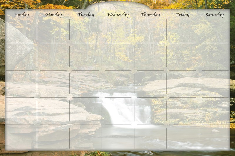 Biggies - Dry Erase Stickie Monthly Calendar-River Falls