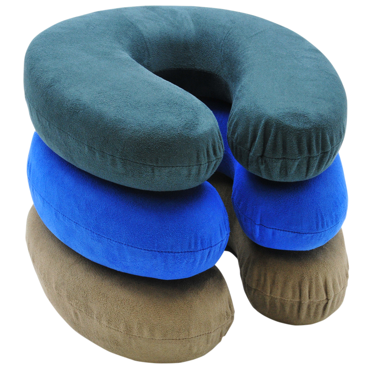 BLackCanyon Gear Neck Pillow RP2805 Memory Foam Suede Neck Support Headrest Pillow-Assorted