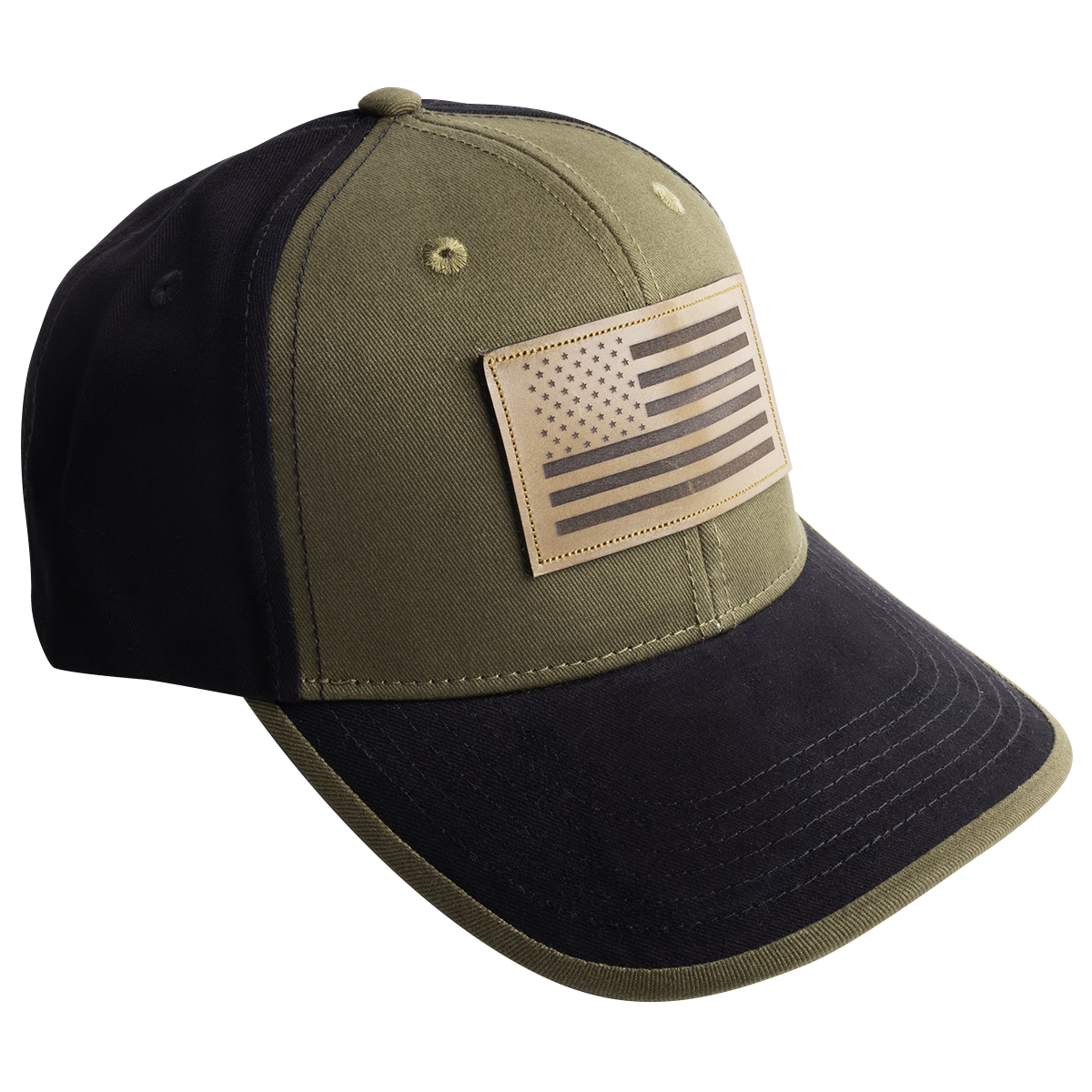 BlackCanyon Outfitters BCOCAPLTRFLG Leather-like American Flag Cap Trucker Hat Snapback Winter Baseball Cap