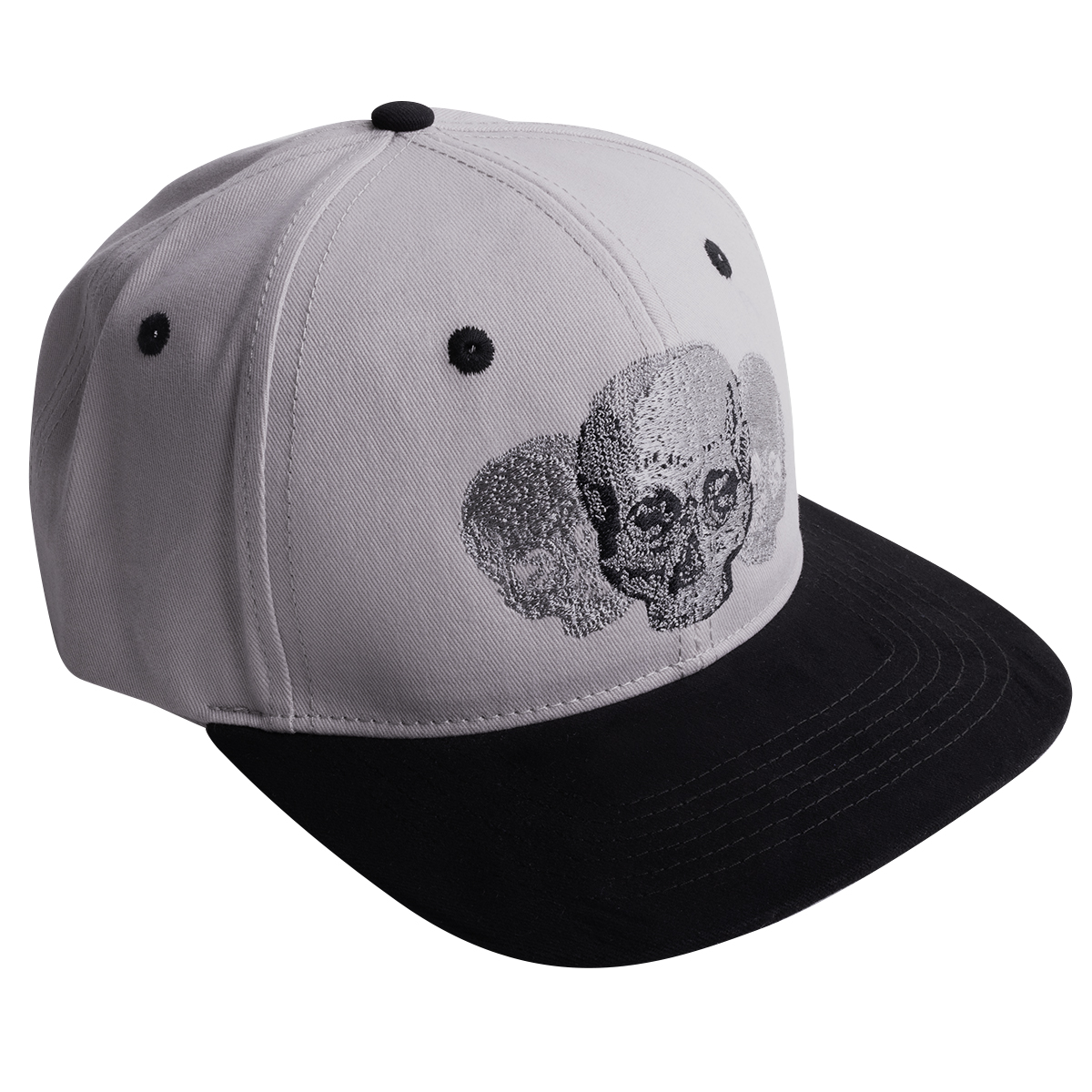 BlackCanyon Outfitters BCOCAPSKL2 Skulls Cap Trucker Hat Snapback Winter Baseball Cap-Gray