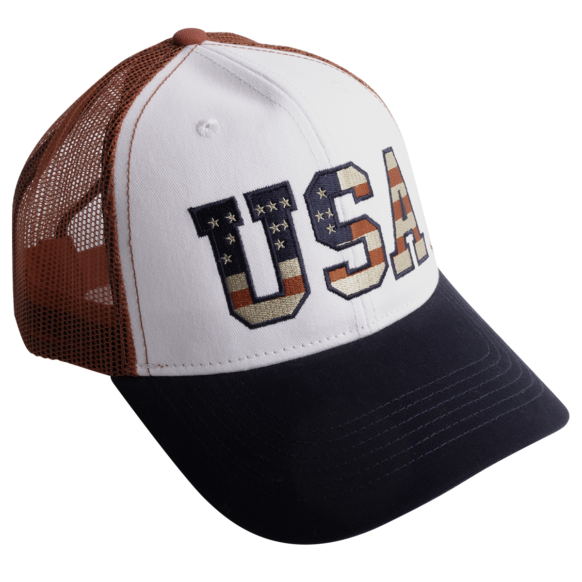 BlackCanyon Outfitters BCOCAPUSA American Flag Letters USA Cap Trucker Hat Snapback Mesh Baseball Cap