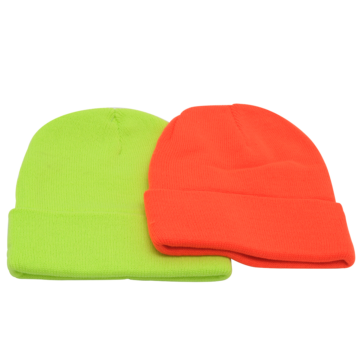BlackCanyon Outfitters BCOKHHVL4 Cuffed High Visibility Poly Blend Knit Hat Bright Beanie Cap Assorted Neon Colors